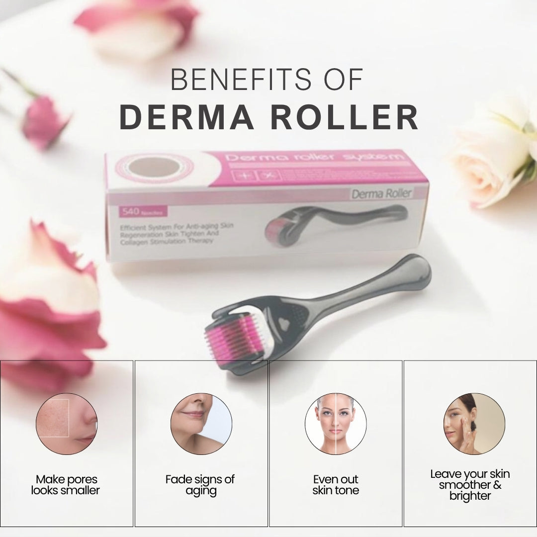 Derma Roller With 540 Micro Needles- For Men And Women